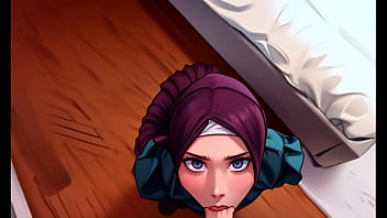 Gadis Muslimah Berhijab Tunduk Berlutut Dan Mengulum Kontolku Dengan Penuh Nafsu Seperti Pelacur Yang Patuh